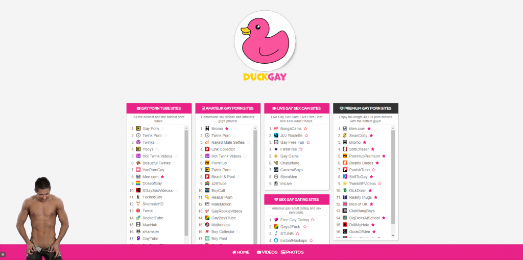 1024px x 510px - Best Gay Sites Like DuckGay.com and More! - PornManiak