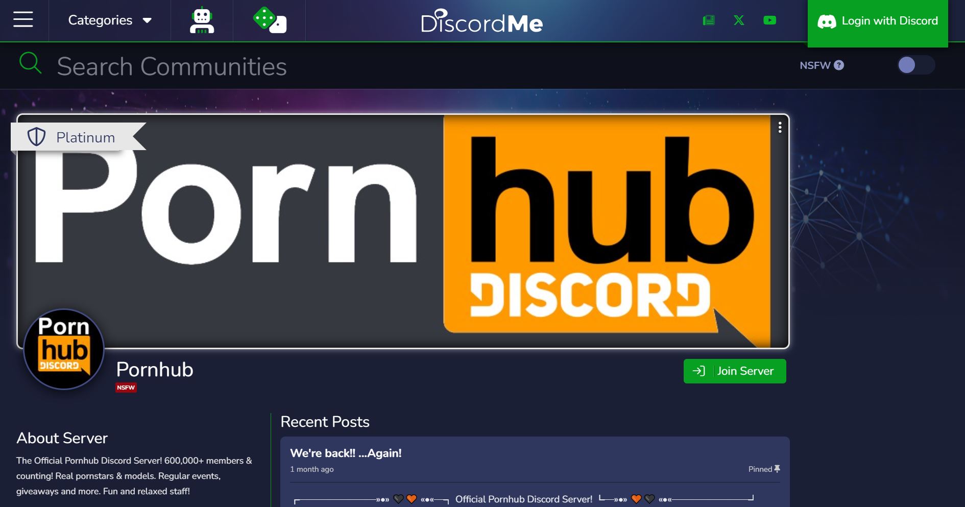 Pornhub Discord
